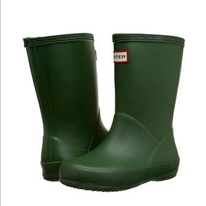 Hunter kids rain boots great condition